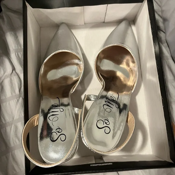 Slingback silver pumps 👠 - Picture 2 of 4